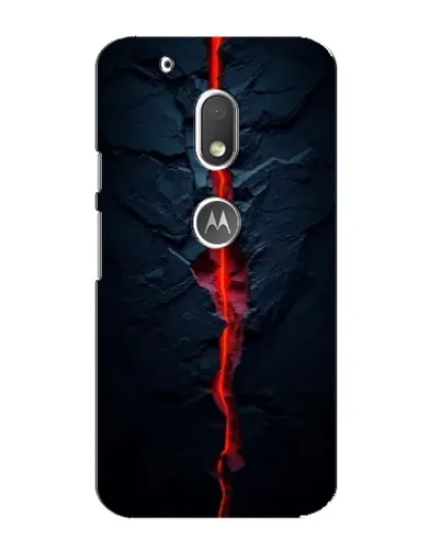 Чехол для Motorola MOTO G4 Play с картинкой «Kрасная лавовая трещина»