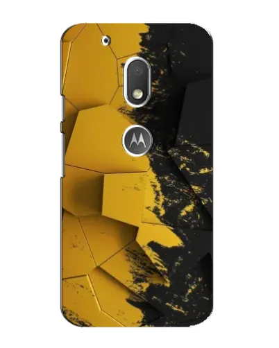 Чехол для Motorola MOTO G4 Play с картинкой «Золотые осколки геометрии»