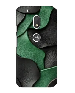 Чехол для Motorola MOTO G4 Play с картинкой «Зеленые кожаные волны»