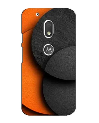 Чехол для Motorola MOTO G4 Play с картинкой «Геометрия оранжевых кругов»
