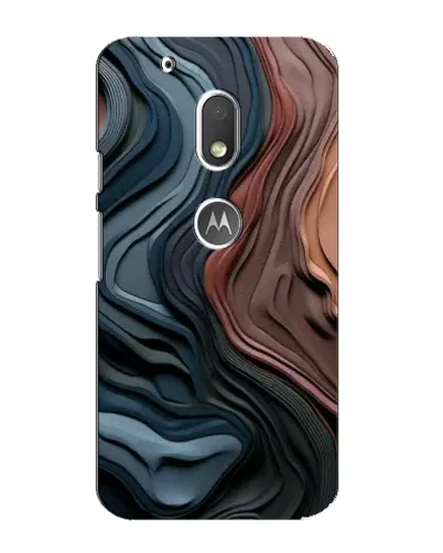 Чехол для Motorola MOTO G4 Play с картинкой «Цветные волны каньона»