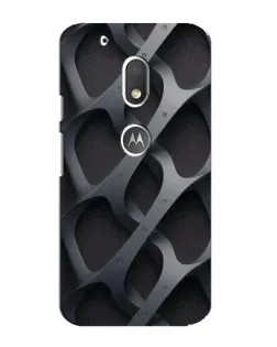 Чехол для Motorola MOTO G4 Play с картинкой «Объемное серое плетение»