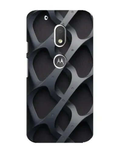 Чехол для Motorola MOTO G4 Play с картинкой «Объемное серое плетение»