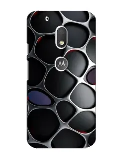 Чехол для Motorola MOTO G4 Play с картинкой «Объемная темная решетка»