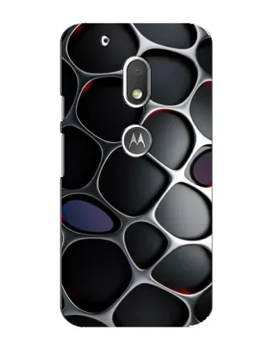 Чехол для Motorola MOTO G4 Play с картинкой «Объемная темная решетка»