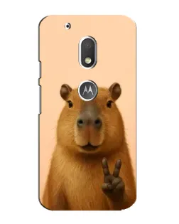 Чехол для Motorola MOTO G4 Play с картинкой «Капибара виктория» Чехол для Motorola MOTO G4 Play с картинкой «Капибара виктория»
