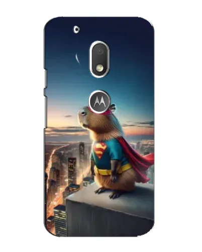 Чехол для Motorola MOTO G4 Play с картинкой «Капи-мен супергерой»