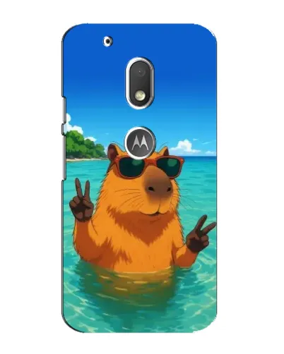 Чехол для Motorola MOTO G4 Play с картинкой «Морская капибара»