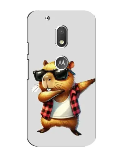 Чехол для Motorola MOTO G4 Play с картинкой «Капибара рэпер даб»