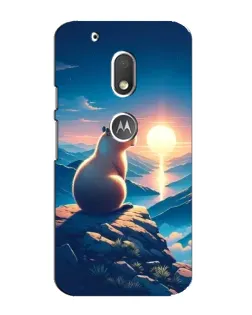 Чехол для Motorola MOTO G4 Play с картинкой «Закат солнца с капибарой» Чехол для Motorola MOTO G4 Play с картинкой «Закат солнца с капибарой»