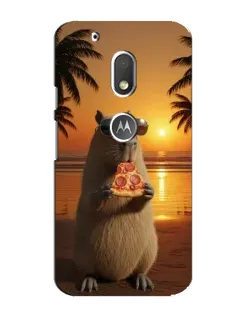 Чехол для Motorola MOTO G4 Play с картинкой «Капибара с пиццей» Чехол для Motorola MOTO G4 Play с картинкой «Капибара с пиццей»