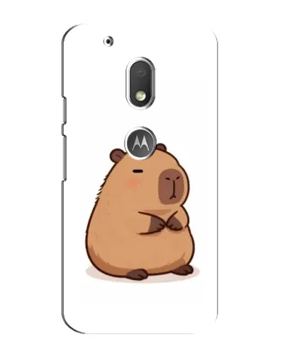 Чехол для Motorola MOTO G4 Play с картинкой «Толстенькая капибара»