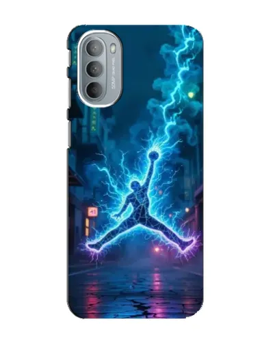 Чехол для Motorola MOTO G41 с картинкой «Jordan Gold Jumpman»