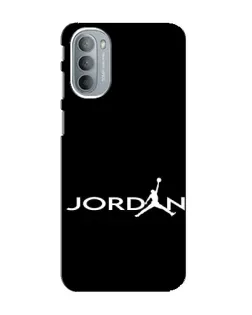 Чехол для Motorola MOTO G41 с картинкой «Jordan White Logo»