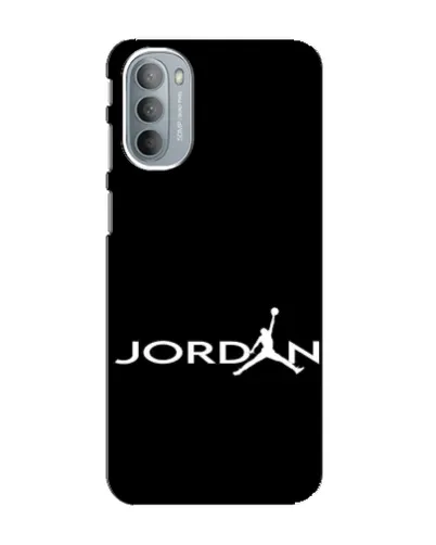 Чехол для Motorola MOTO G41 с картинкой «Jordan White Logo»