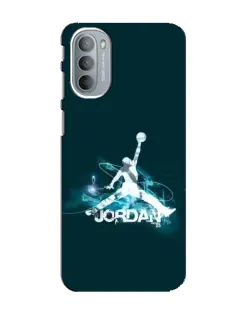 Чехол для Motorola MOTO G41 с картинкой «Jordan Blue Fire»