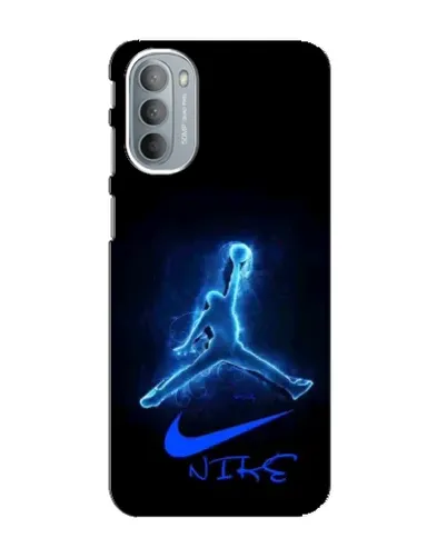 Чехол для Motorola MOTO G41 с картинкой «Jordan Neon Blue»