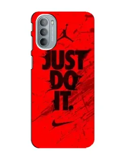 Чехол для Motorola MOTO G41 с картинкой «Nike Just Do It»