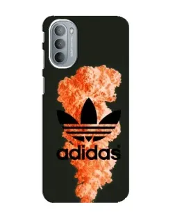Чехол для Motorola MOTO G41 с картинкой «Оранжевый дым Adidas»