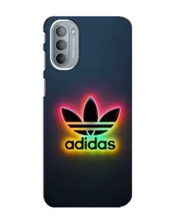 Чехол для Motorola MOTO G41 с картинкой «Неоновый Adidas»