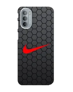 Чехол для Motorola MOTO G41 с картинкой «Nike — карбоновая сетка»