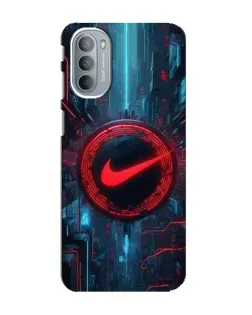 Чехол для Motorola MOTO G41 с картинкой «Техногенный стиль Nike»