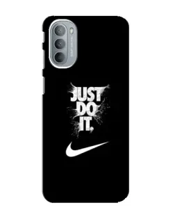 Чехол для Motorola MOTO G41 с картинкой «Текстовый принт Nike»