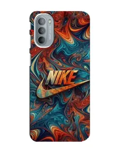 Чехол для Motorola MOTO G41 с картинкой «Nike в абстракции»