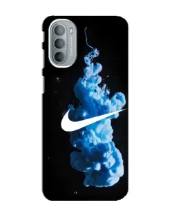 Чехол для Motorola MOTO G41 с картинкой «Nike и синий дым»