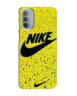 Чехол для Motorola MOTO G41 с картинкой «Желтый текстурный Nike»