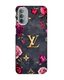 Чехол для Motorola MOTO G41 с картинкой «Цветочный Louis Vuitton»