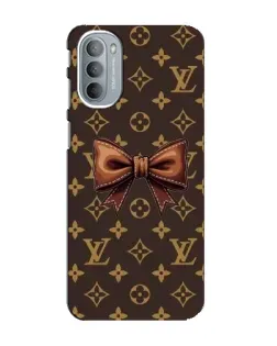 Чехол для Motorola MOTO G41 с картинкой «LV с бантом»