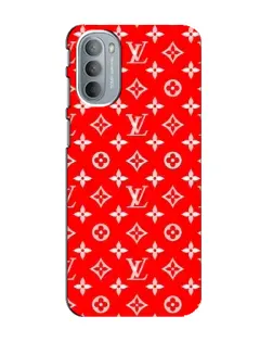 Чехол для Motorola MOTO G41 с картинкой «Яркий паттерн LV»