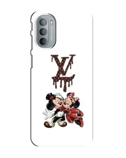 Чехол для Motorola MOTO G41 с картинкой «LV и Микки Маус»