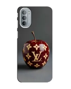 Чехол для Motorola MOTO G41 с картинкой «Красное яблоко LV»