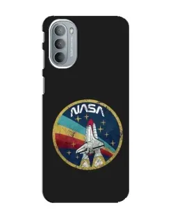 Чехол для Motorola MOTO G41 с картинкой «NASA — эмблема миссии»