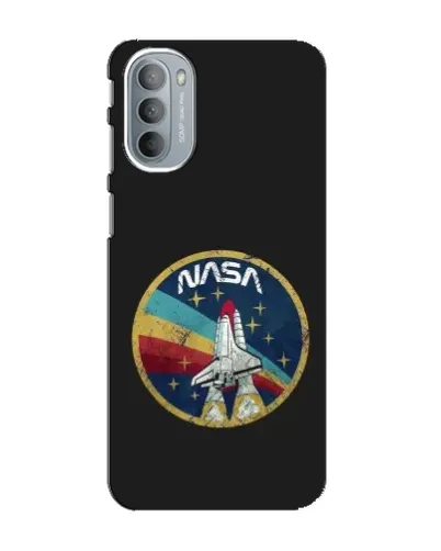 Чехол для Motorola MOTO G41 с картинкой «NASA — эмблема миссии»