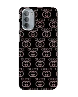Чехол для Motorola MOTO G41 с картинкой «Классическая монограмма Gucci»