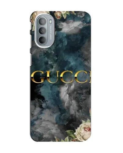 Чехол для Motorola MOTO G41 с картинкой «Абстрактные цветы Gucci»