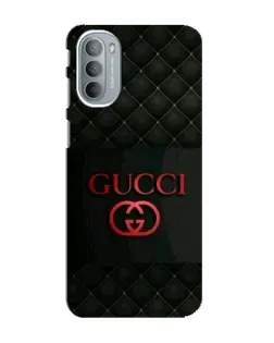 Чехол для Motorola MOTO G41 с картинкой «Gucci — стеганый черный»