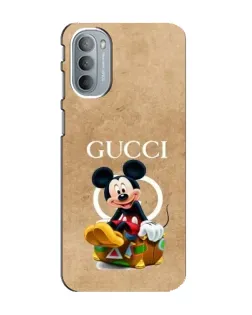 Чехол для Motorola MOTO G41 с картинкой «Микки Маус Gucci — крафт»