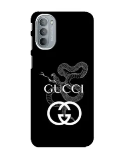 Чехол для Motorola MOTO G41 с картинкой «Gucci — серебряная змея»