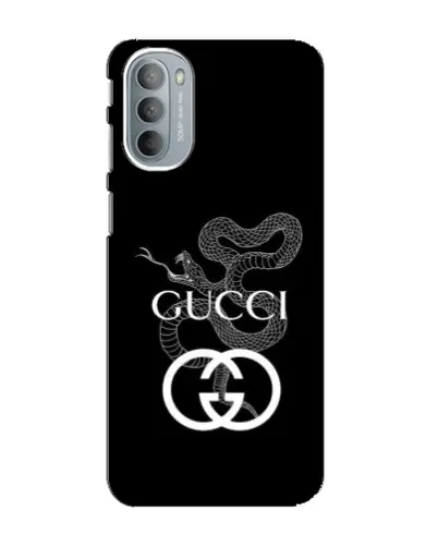 Чехол для Motorola MOTO G41 с картинкой «Gucci — серебряная змея»