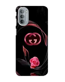 Чехол для Motorola MOTO G41 с картинкой «Gucci — неоновая роза»