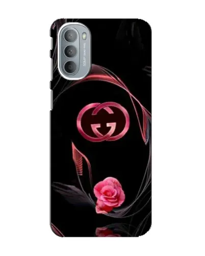 Чехол для Motorola MOTO G41 с картинкой «Gucci — неоновая роза»