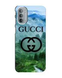 Чехол для Motorola MOTO G41 с картинкой «Gucci — горный пейзаж»