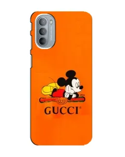 Чохол для Motorola MOTO G41 з картинкою «Міккі Маус Gucci — помаранч»
