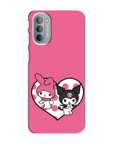 Чехол для Motorola MOTO G41 с картинкой «Kuromi и My Melody»