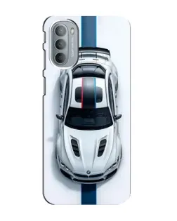 Чехол для Motorola MOTO G41 с картинкой «Вид сверху — BMW M»