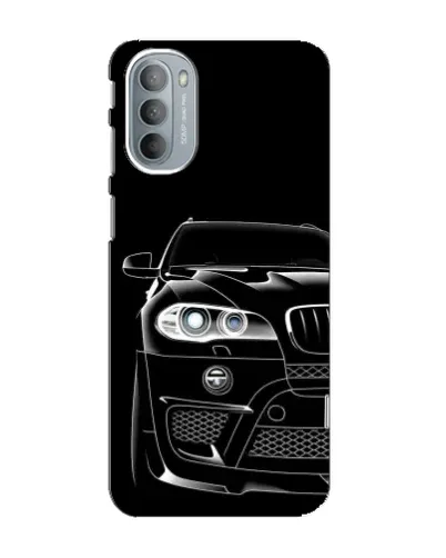 Чехол для Motorola MOTO G41 с картинкой «Темный силуэт BMW»